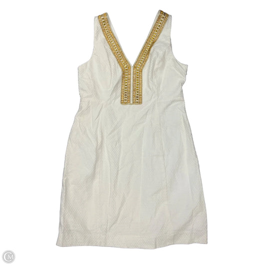 Dress Designer By Lilly Pulitzer In White, Size: 14