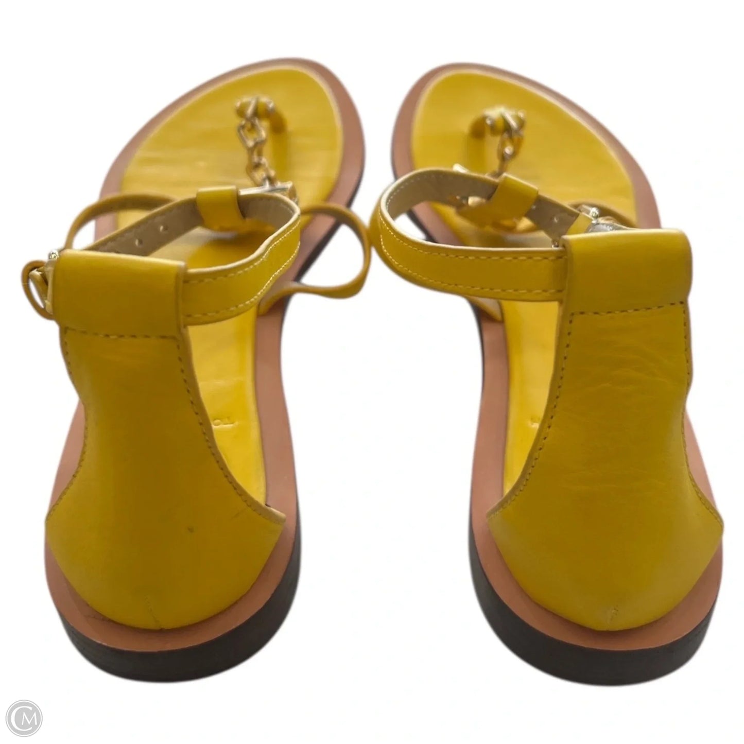 Sandals Designer By Tory Burch In Yellow, Size: 6.5