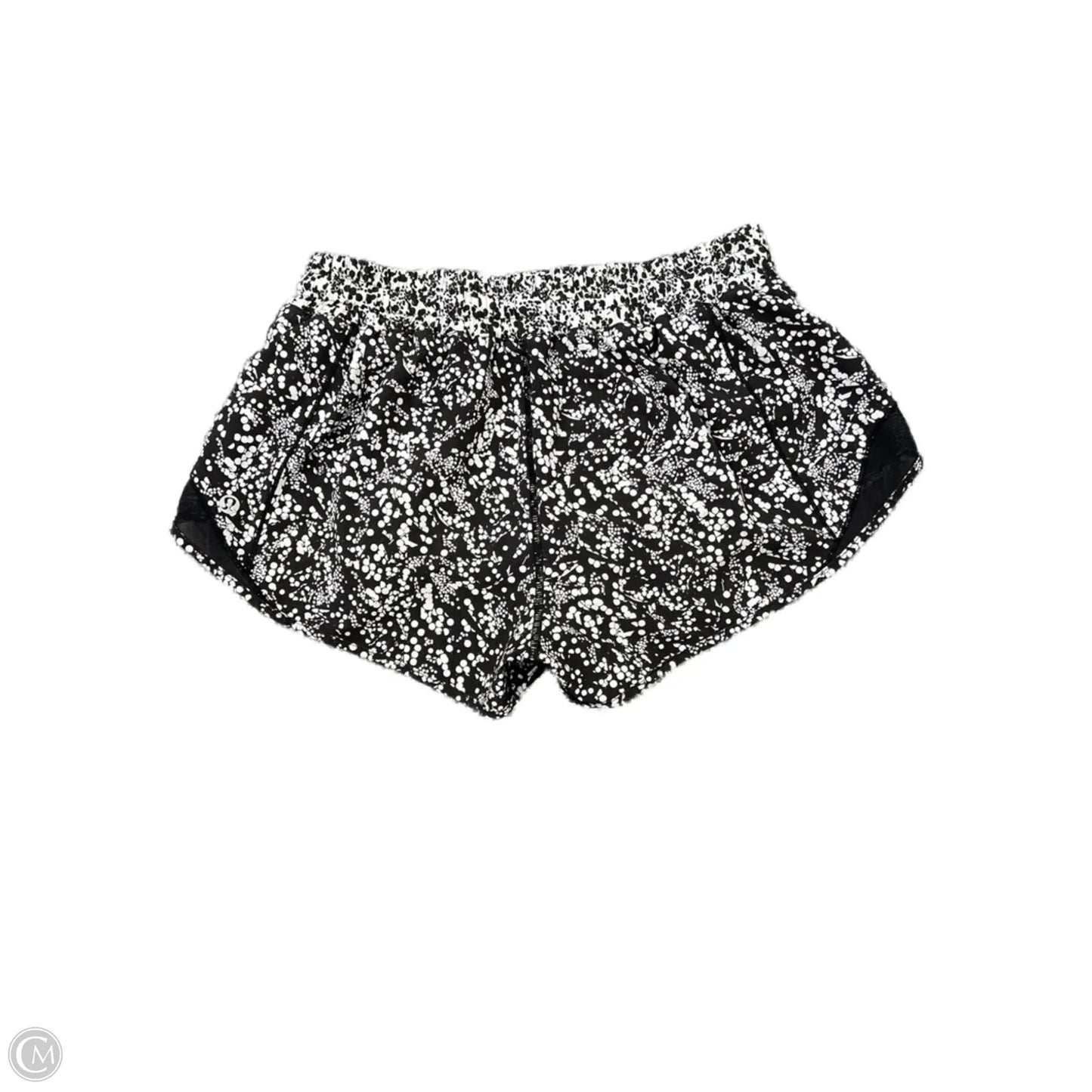 Athletic Shorts By Lululemon In Black & White, Size: 8