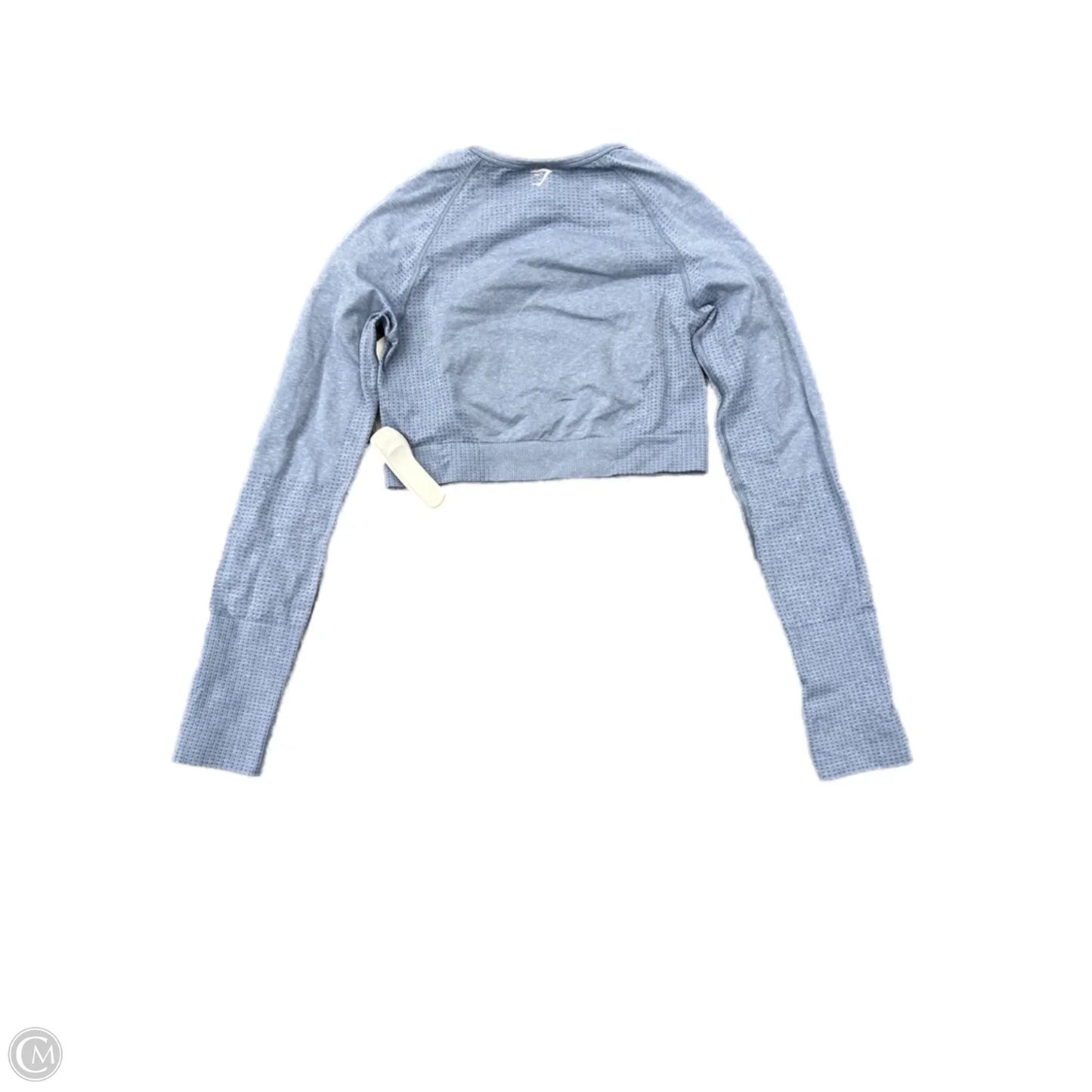 Athletic Top Long Sleeve Crewneck By Gym Shark In Blue, Size: M