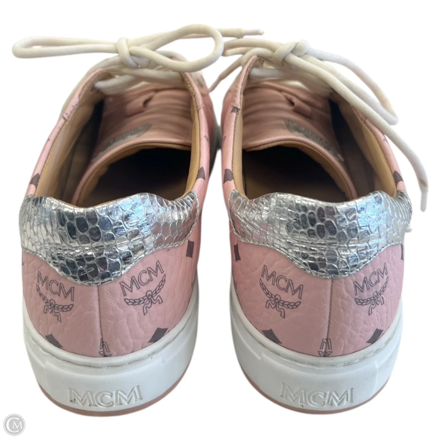 Shoes Luxury Designer By Mcm In Pink, Size: 7