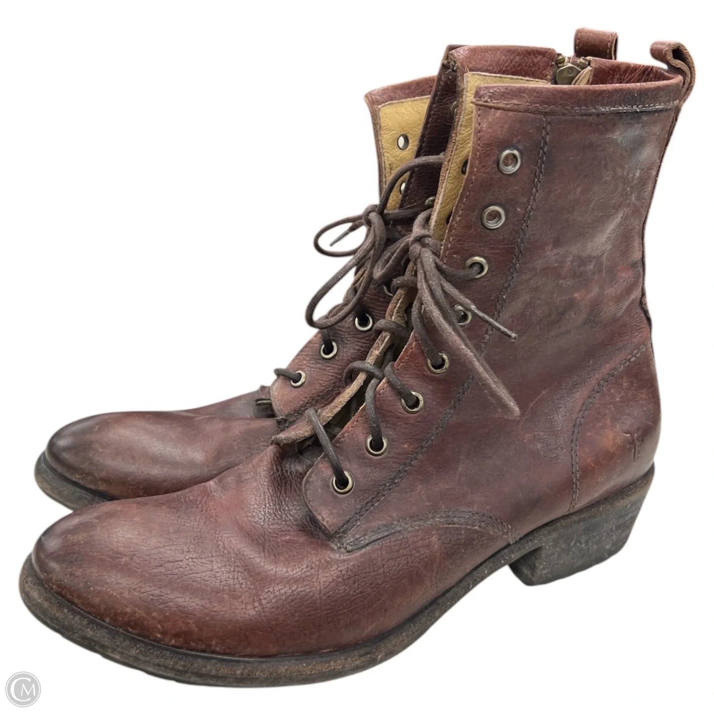 Boots Designer By Frye In Brown, Size: 10