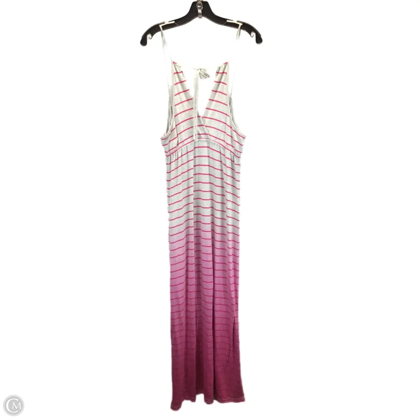 Dress Casual Maxi By Pink In Grey & Pink, Size: M