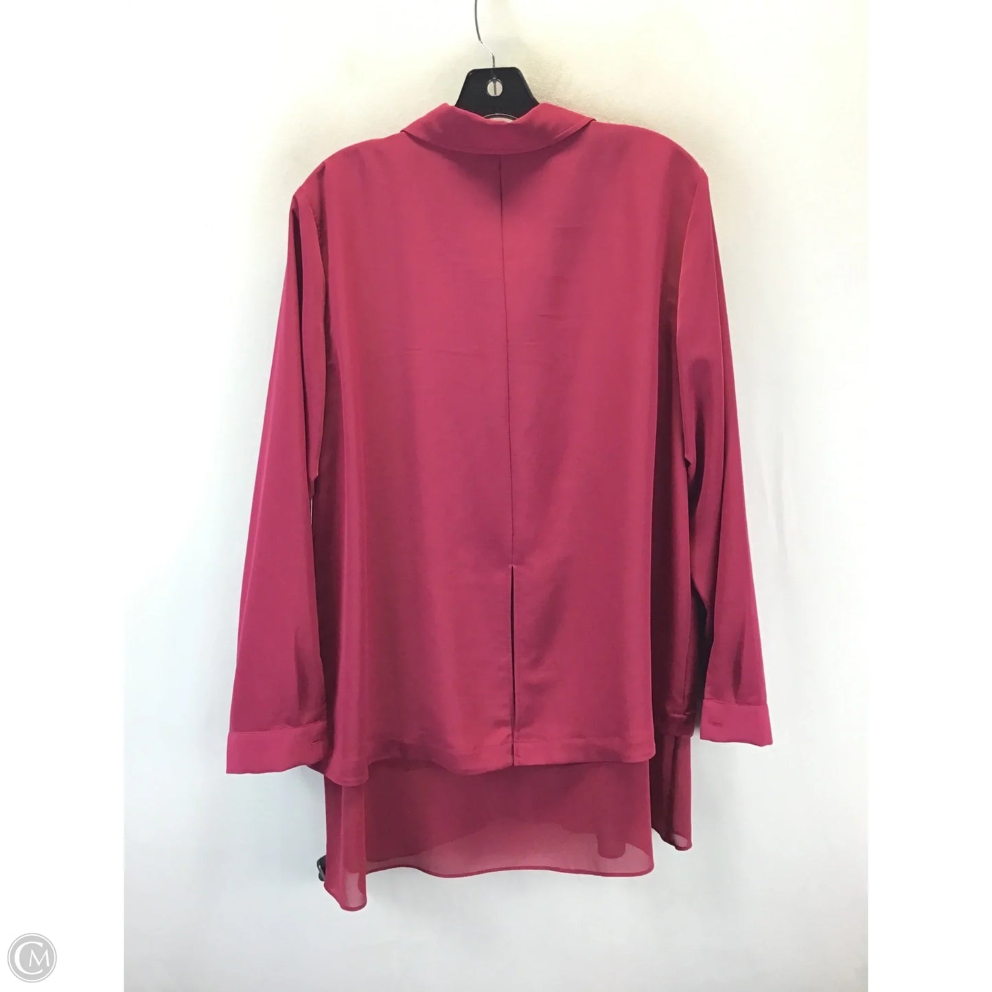 Blouse Long Sleeve By Soft Surroundings In Mauve, Size: 1x