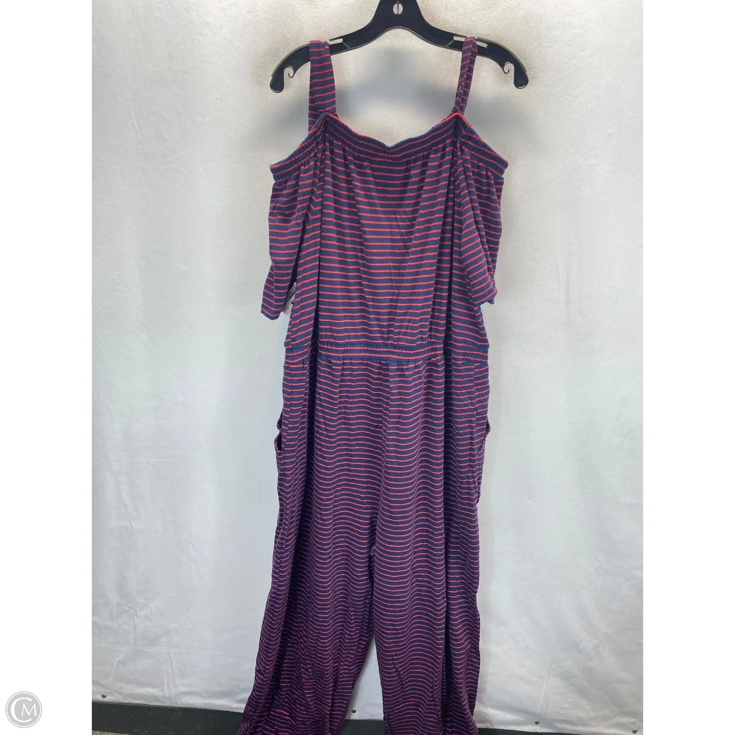 Jumpsuit By Woman Within In Striped Pattern, Size: 1x