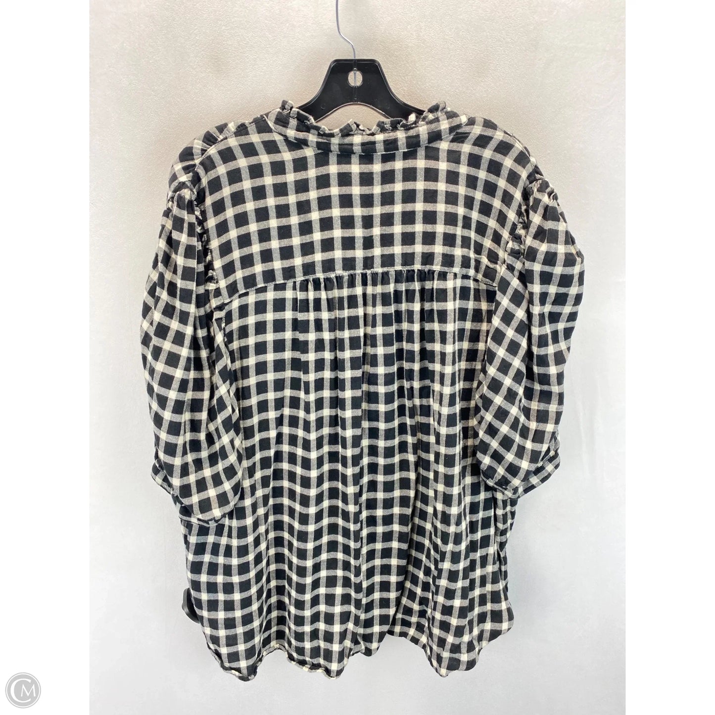 Top Short Sleeve By Gap In Black & White, Size: Xxl