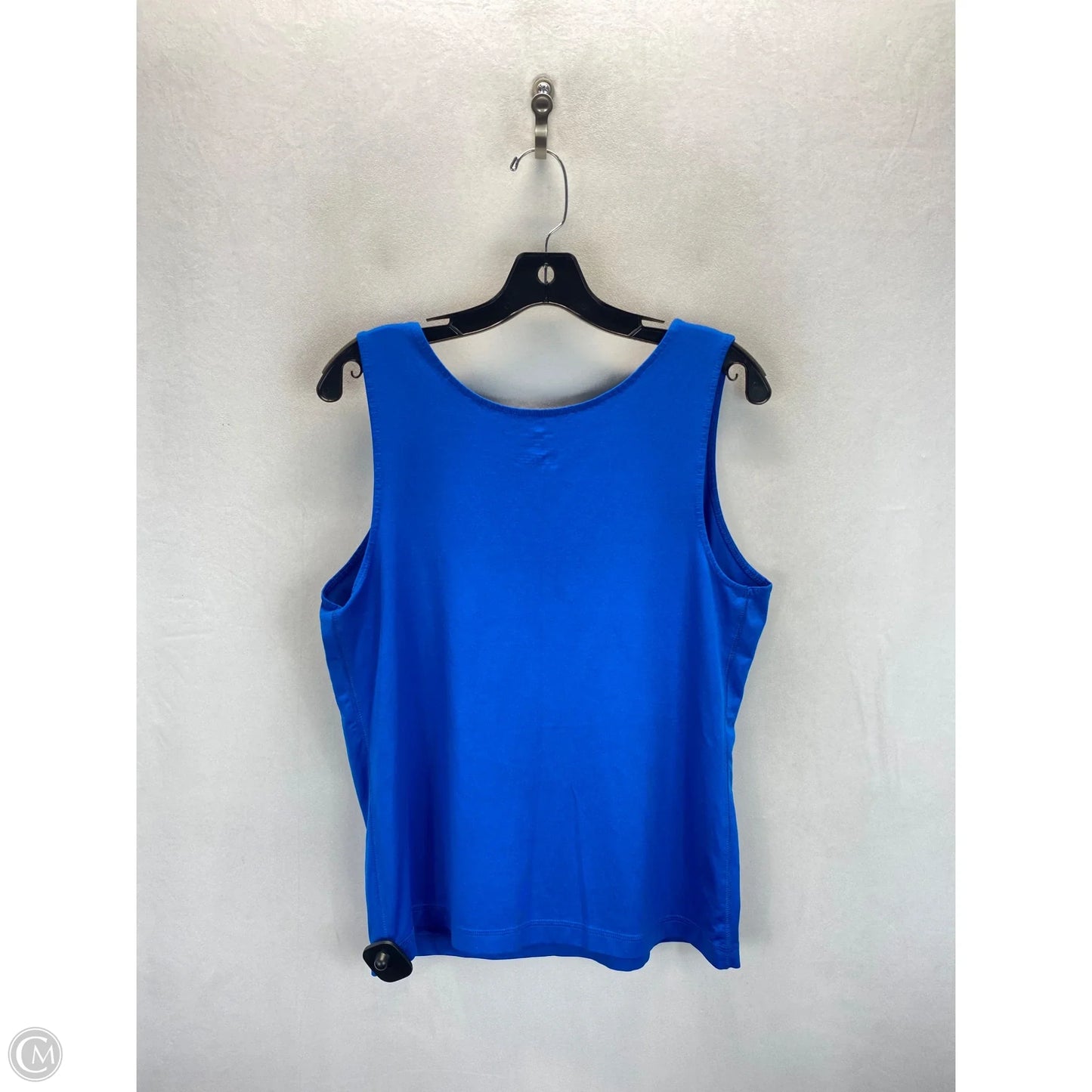 Top Sleeveless Basic By Worthington In Blue, Size: 1x