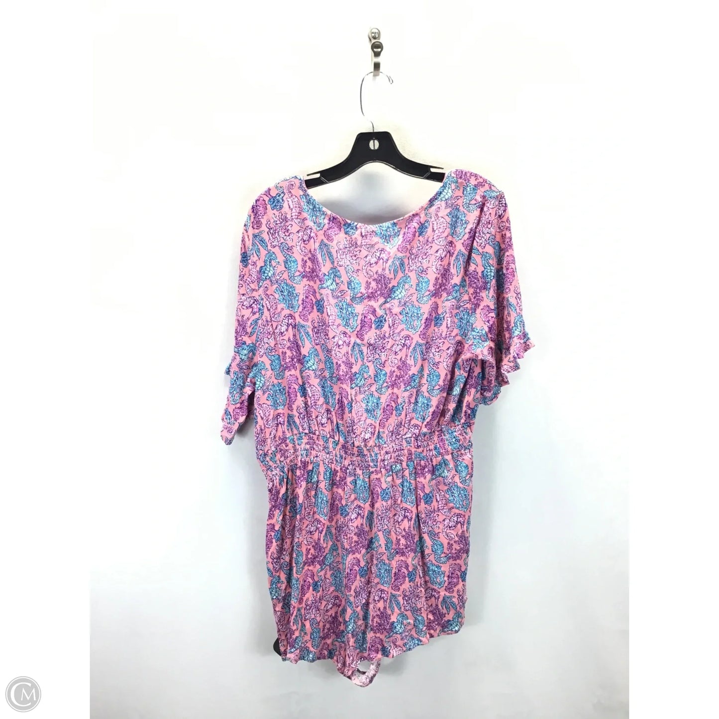 Romper By Simply Southern In Blue & Pink, Size: Xxl