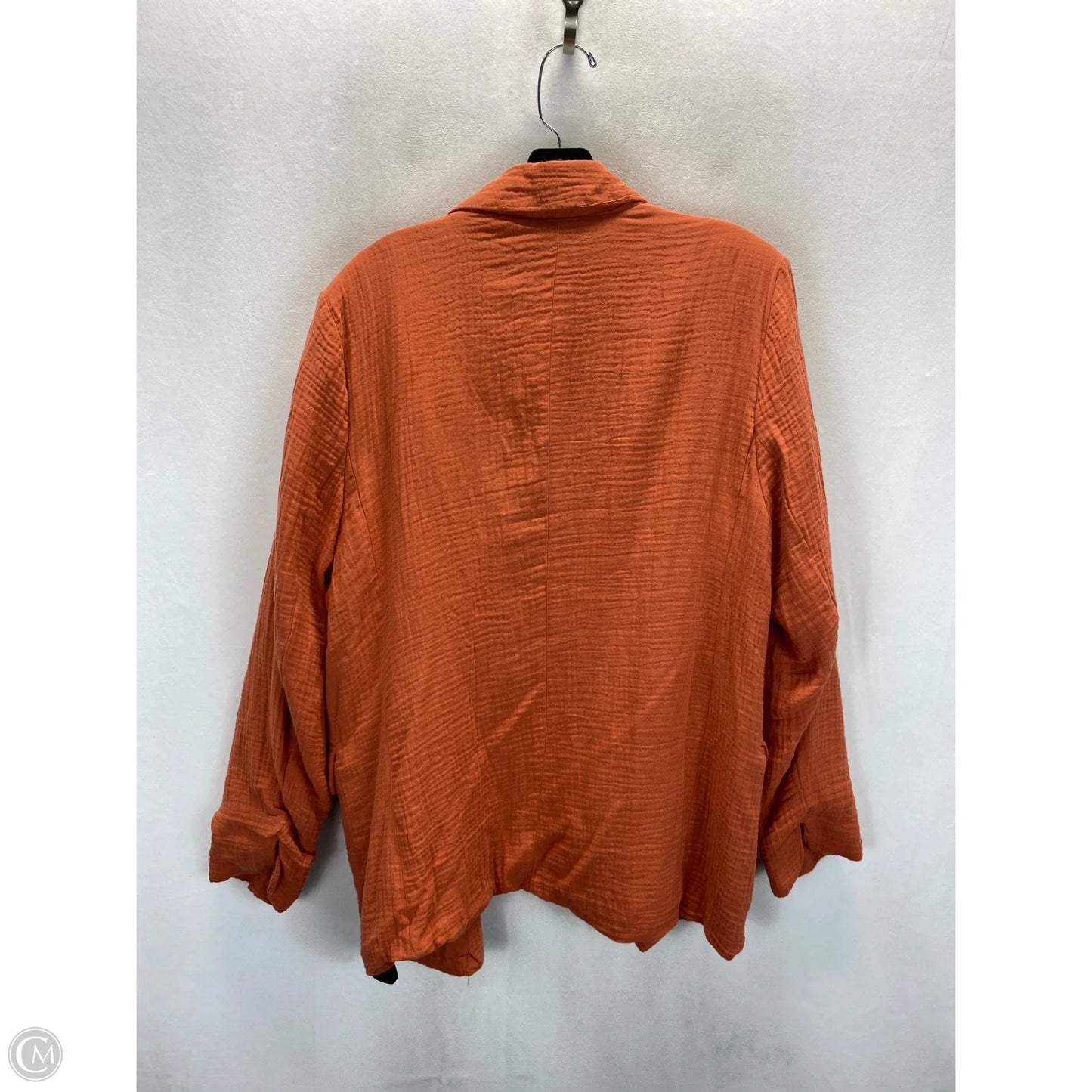 Blazer By Clothes Mentor In Orange, Size: L