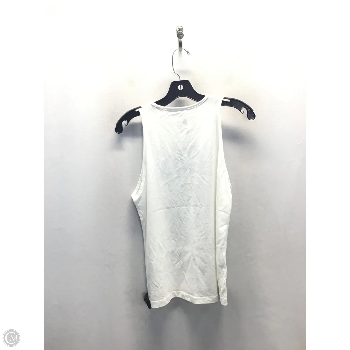 Athletic Tank Top By Nike Apparel In Black & White, Size: S