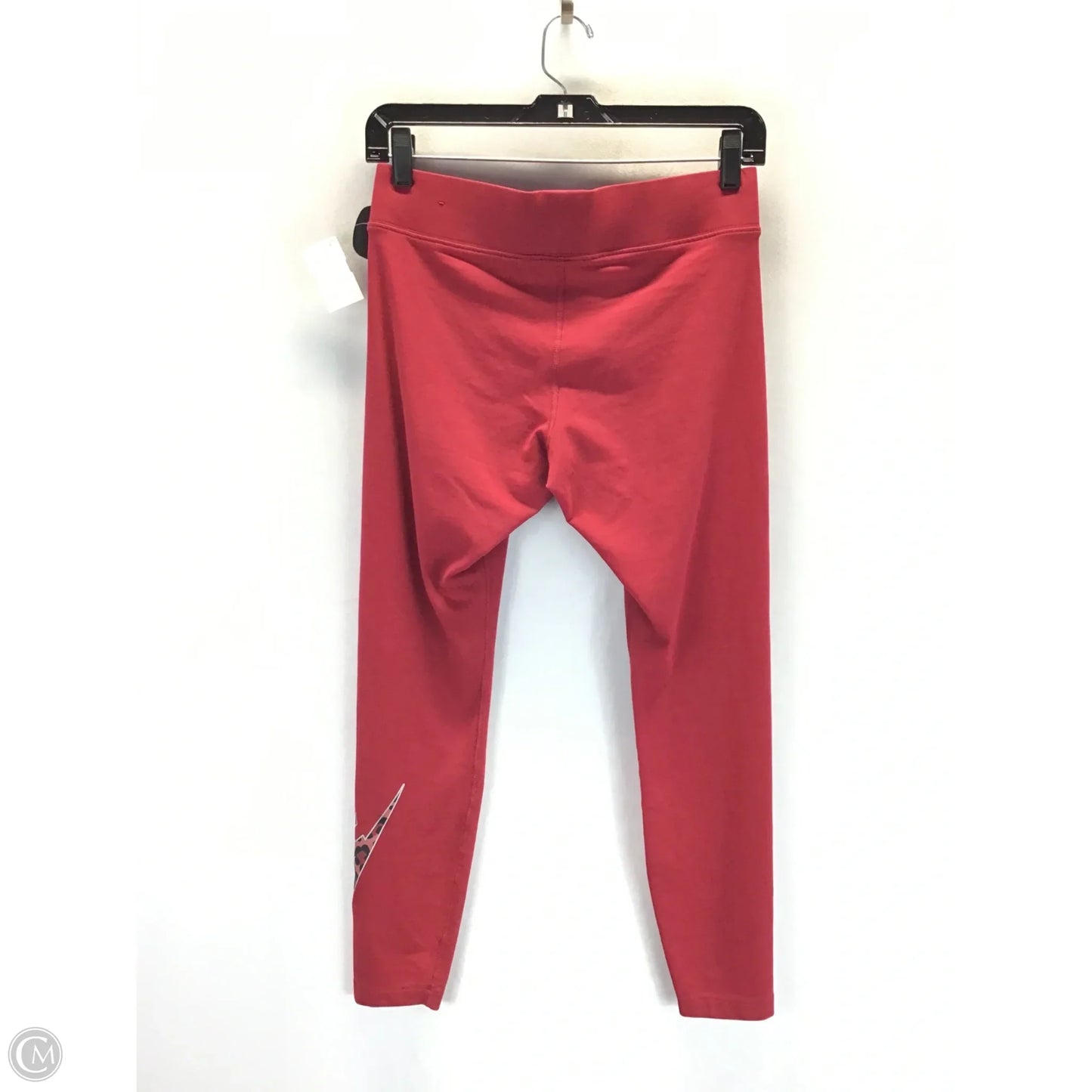 Athletic Leggings By Nike Apparel In Red, Size: M