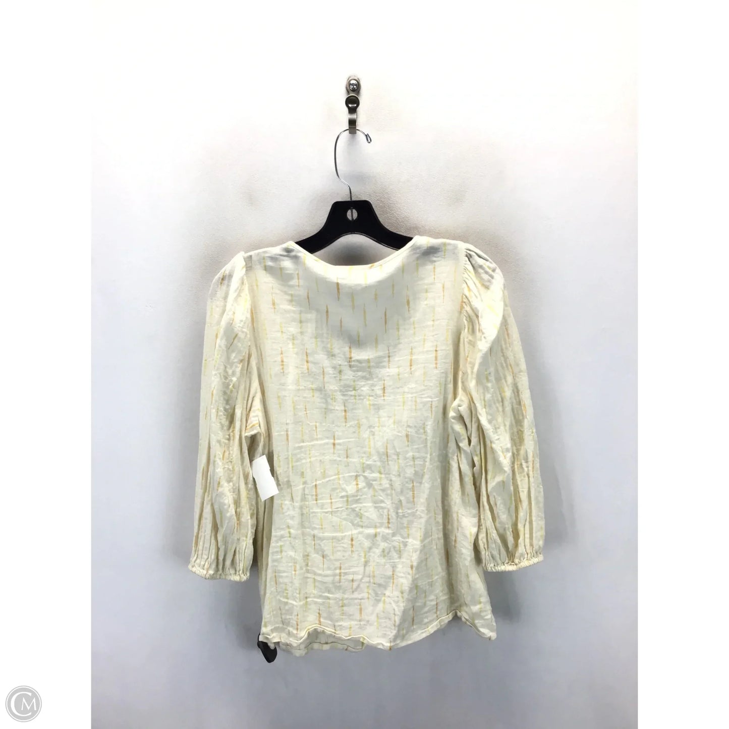 Top Long Sleeve By Ana In Beige, Size: S