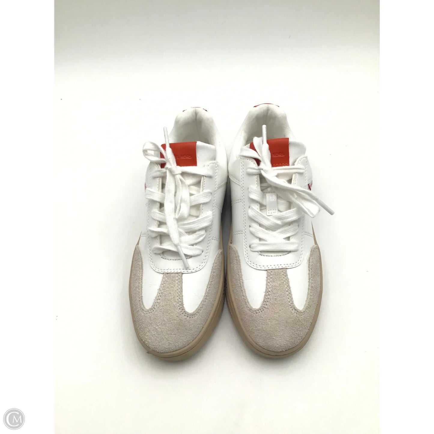 Shoes Designer By Michael Kors In Orange & White, Size: 6.5