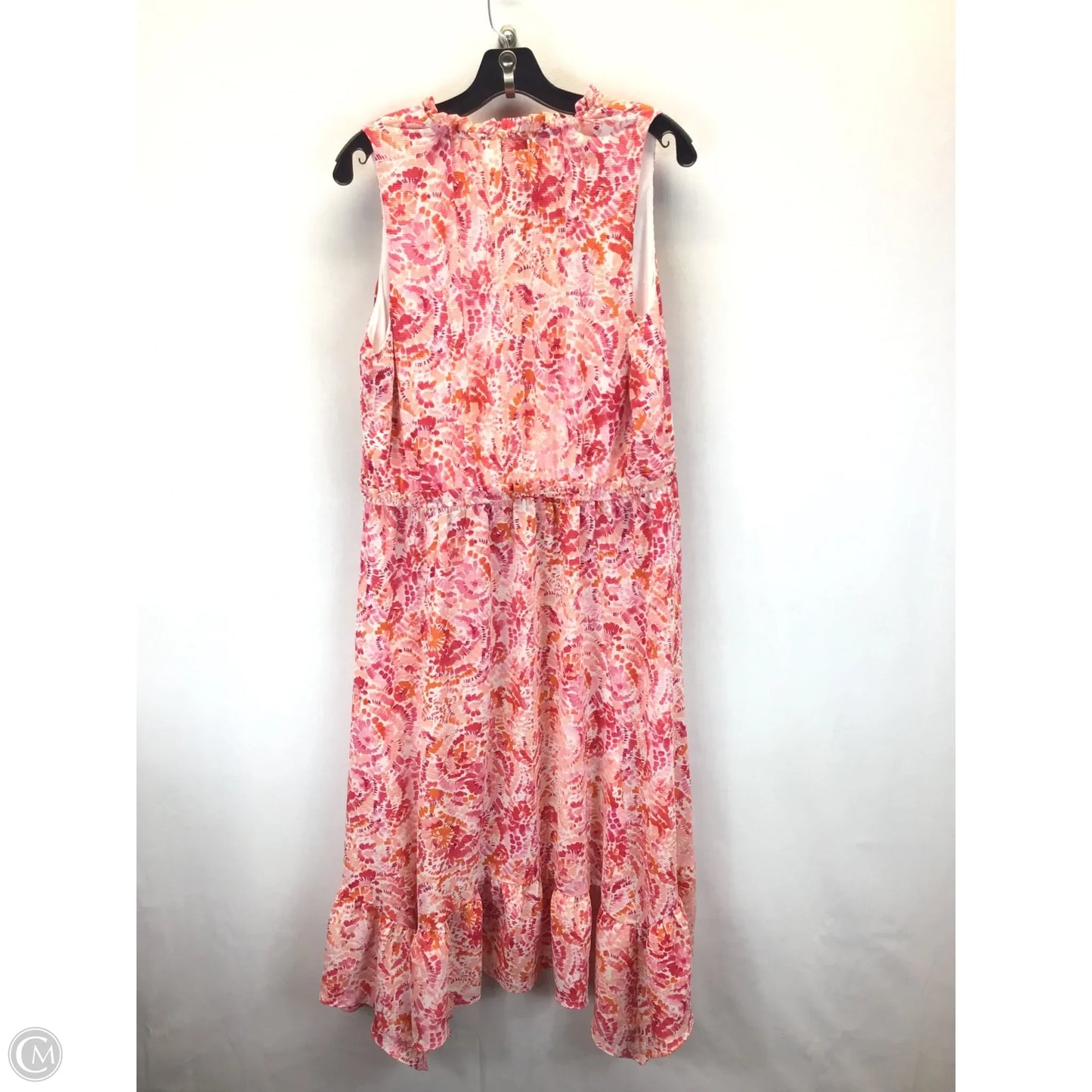 Dress Casual Maxi By London Times In Orange & Pink, Size: 16