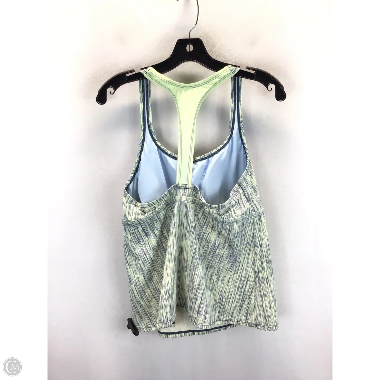 Athletic Tank Top By Nike In Blue & Green, Size: 1x