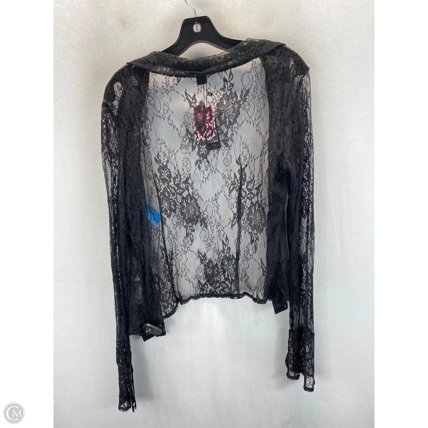 Top Long Sleeve By Pretty Little Thing In Black, Size: 10
