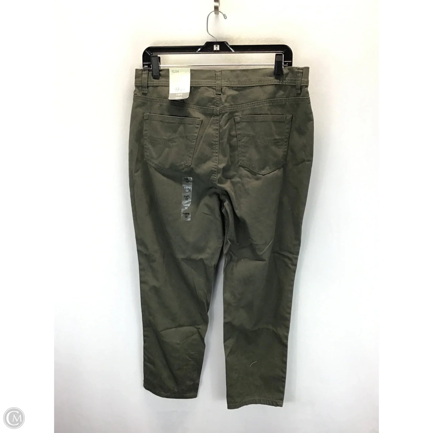 Jeans Skinny By Style And Company In Green, Size: 14p