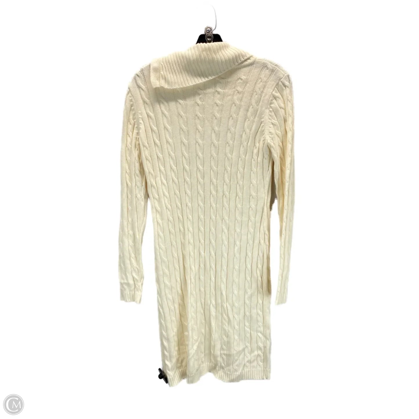 Dress Sweater By Calvin Klein In Cream, Size: M