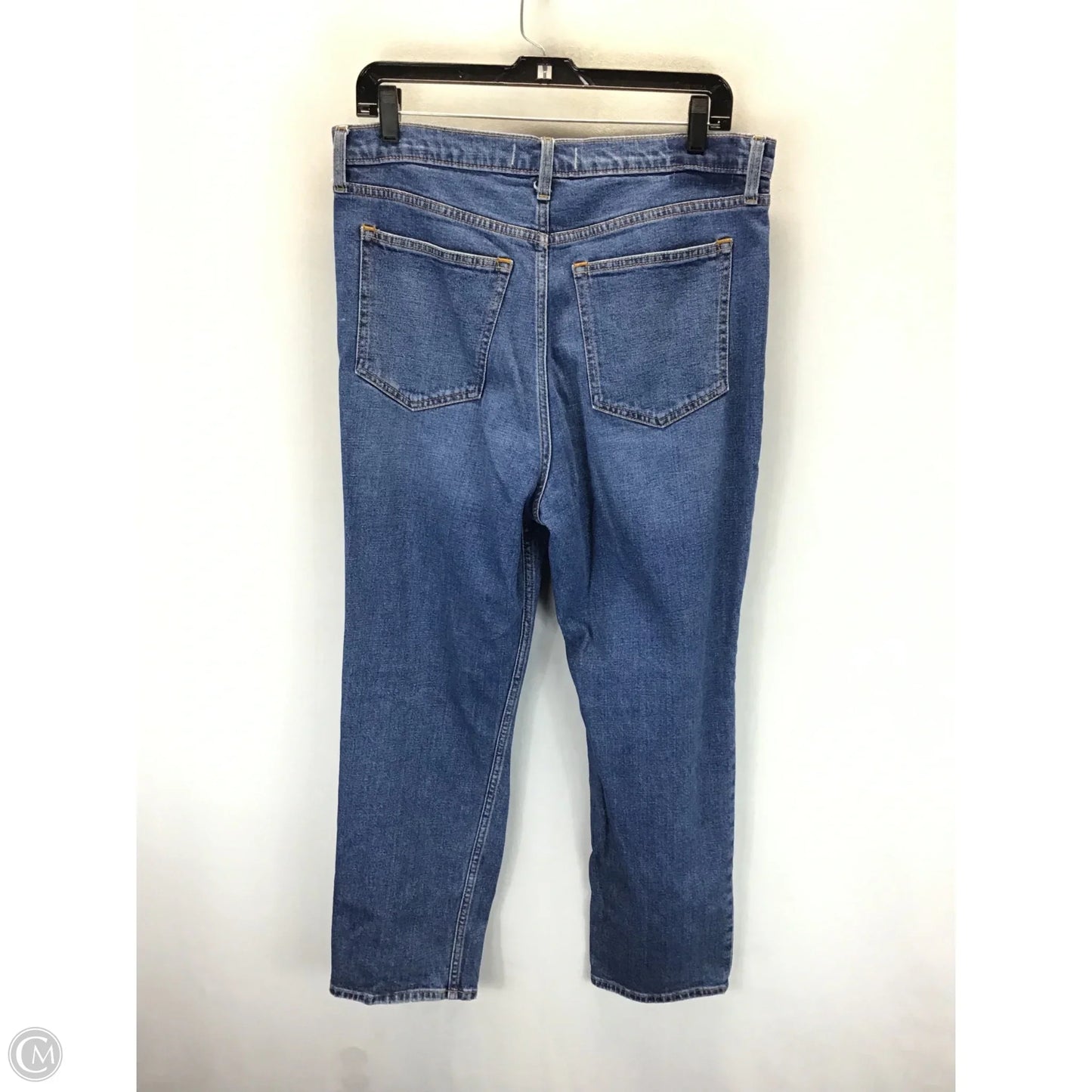 Jeans Straight By Abercrombie And Fitch In Blue Denim, Size: 14