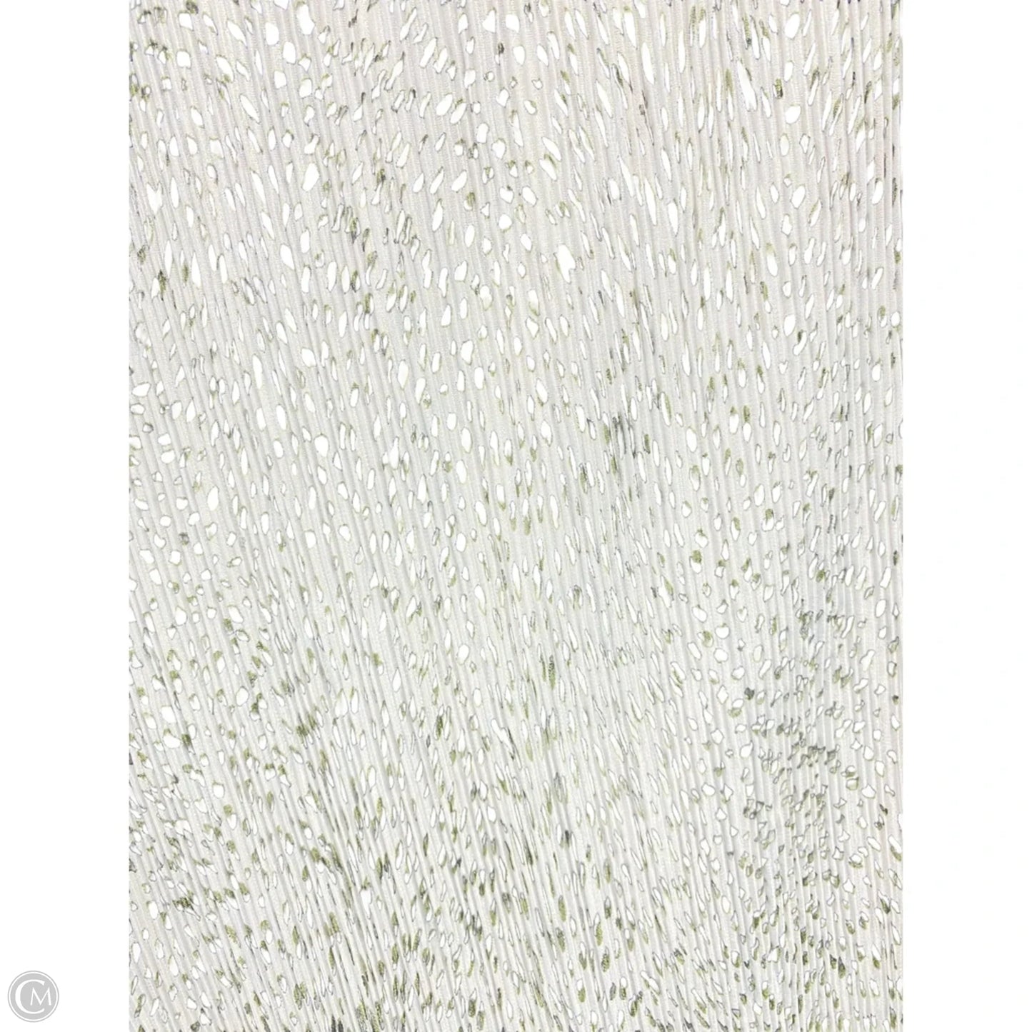 Top Short Sleeve By Jaclyn Smith In Green & White, Size: 2x