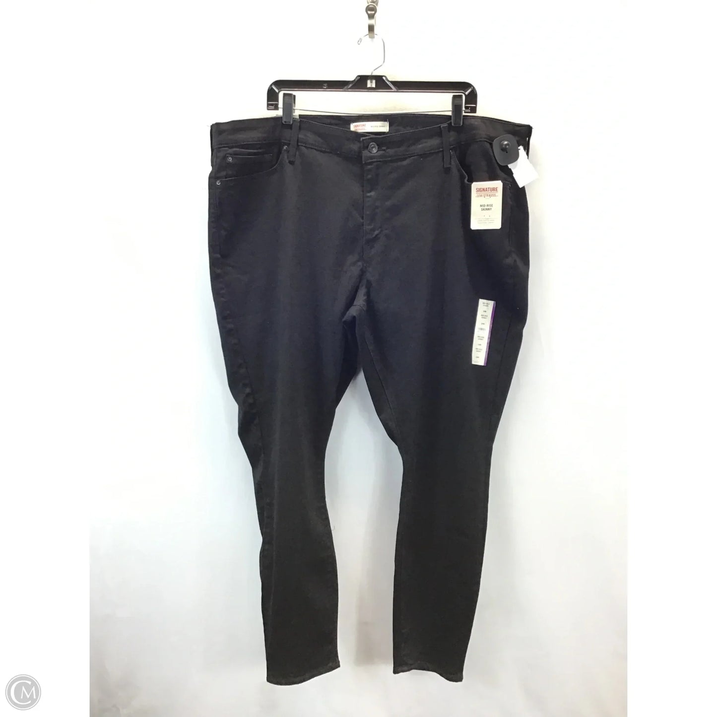 Jeans Straight By Levis In Black, Size: 24