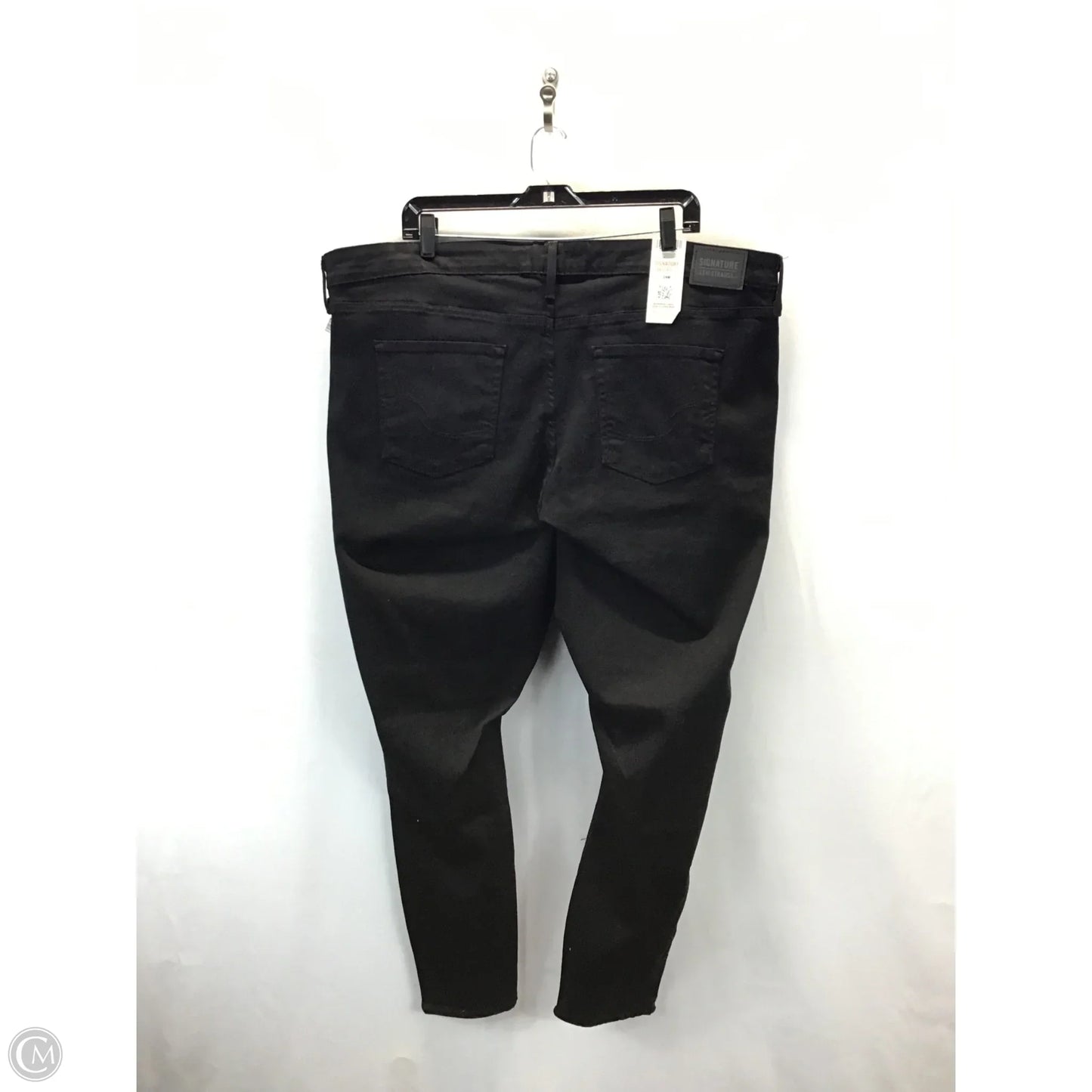Jeans Straight By Levis In Black, Size: 24