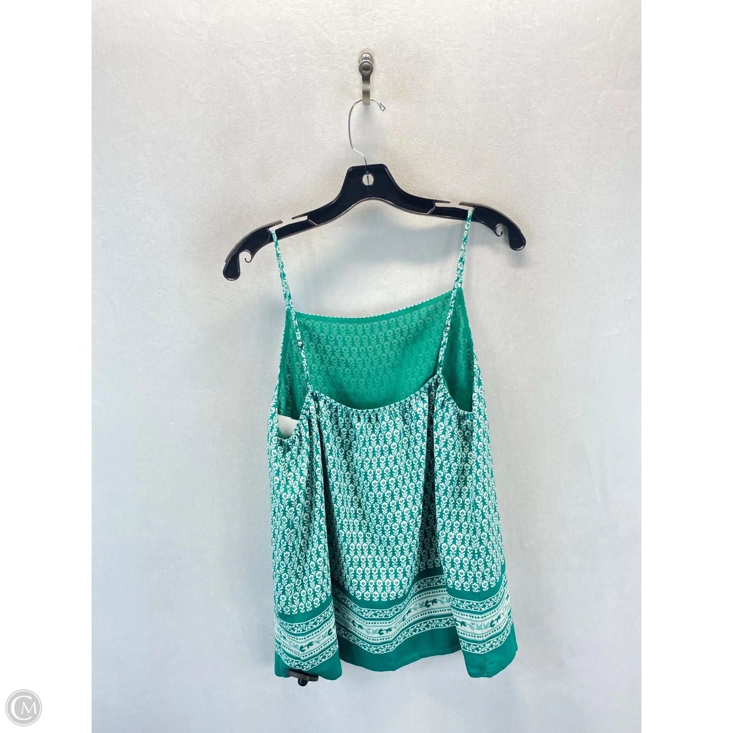 Top Sleeveless By Loft In Green, Size: M