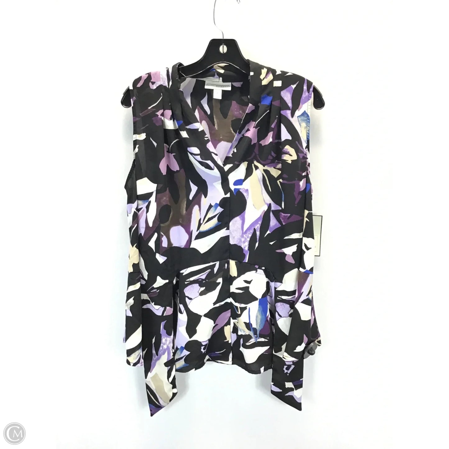 Top Sleeveless By Dana Buchman In Multi-colored, Size: L