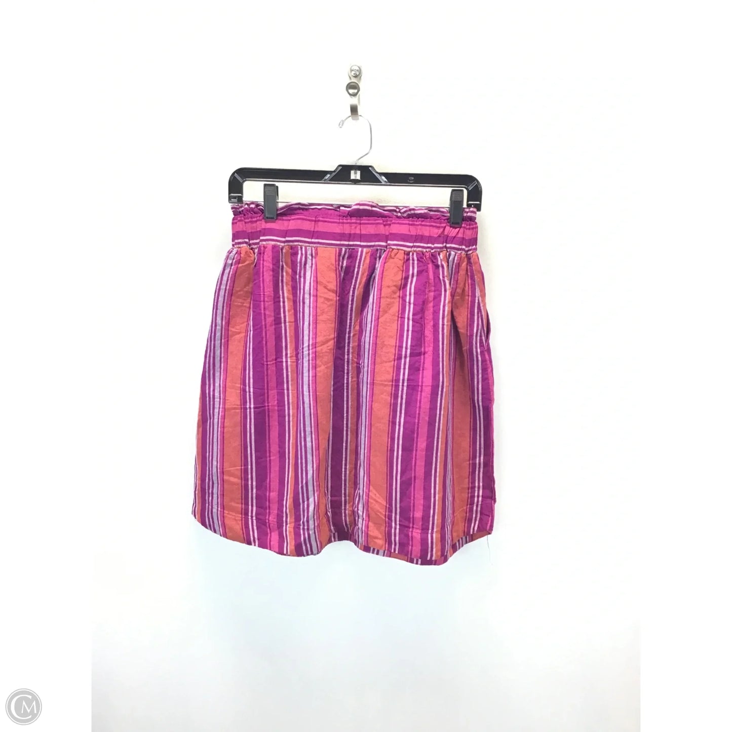 Skirt Midi By A New Day In Striped Pattern, Size: M