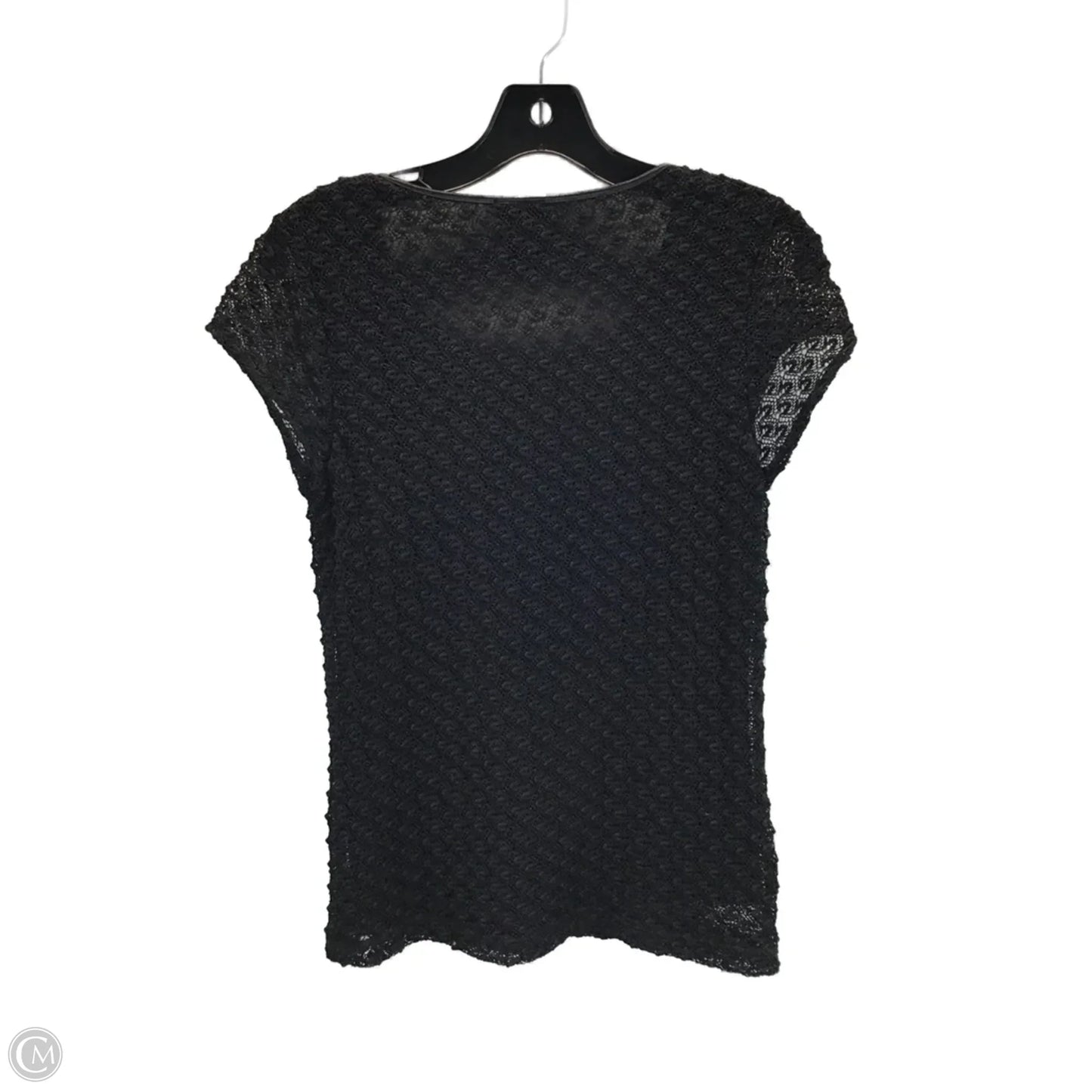 Top Short Sleeve By Rafaella In Black, Size: S