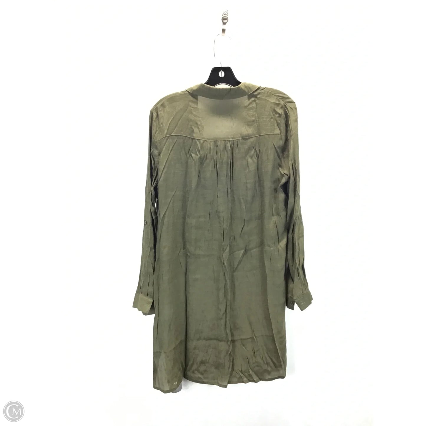 Tunic Long Sleeve By Charlotte Russe In Green, Size: L