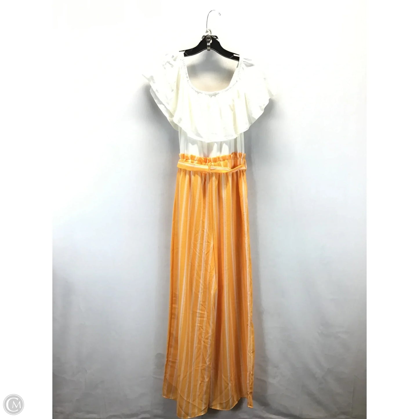 Jumpsuit By Rue 21 In White & Yellow, Size: L