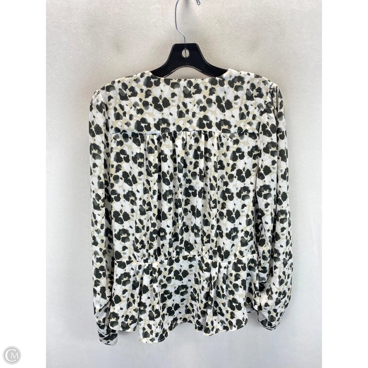 Top Long Sleeve By Cabi In Animal Print, Size: S