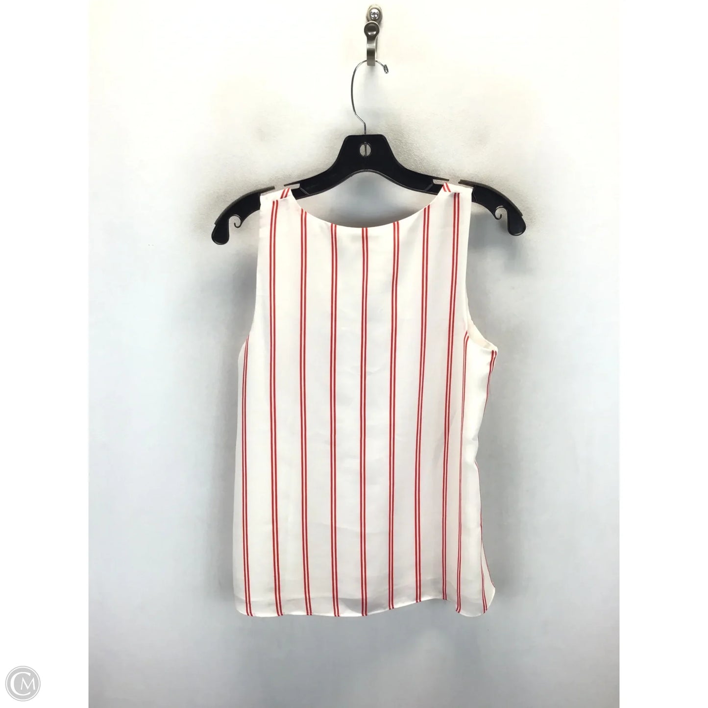 Top Sleeveless By Cynthia Rowley In Red & White, Size: S