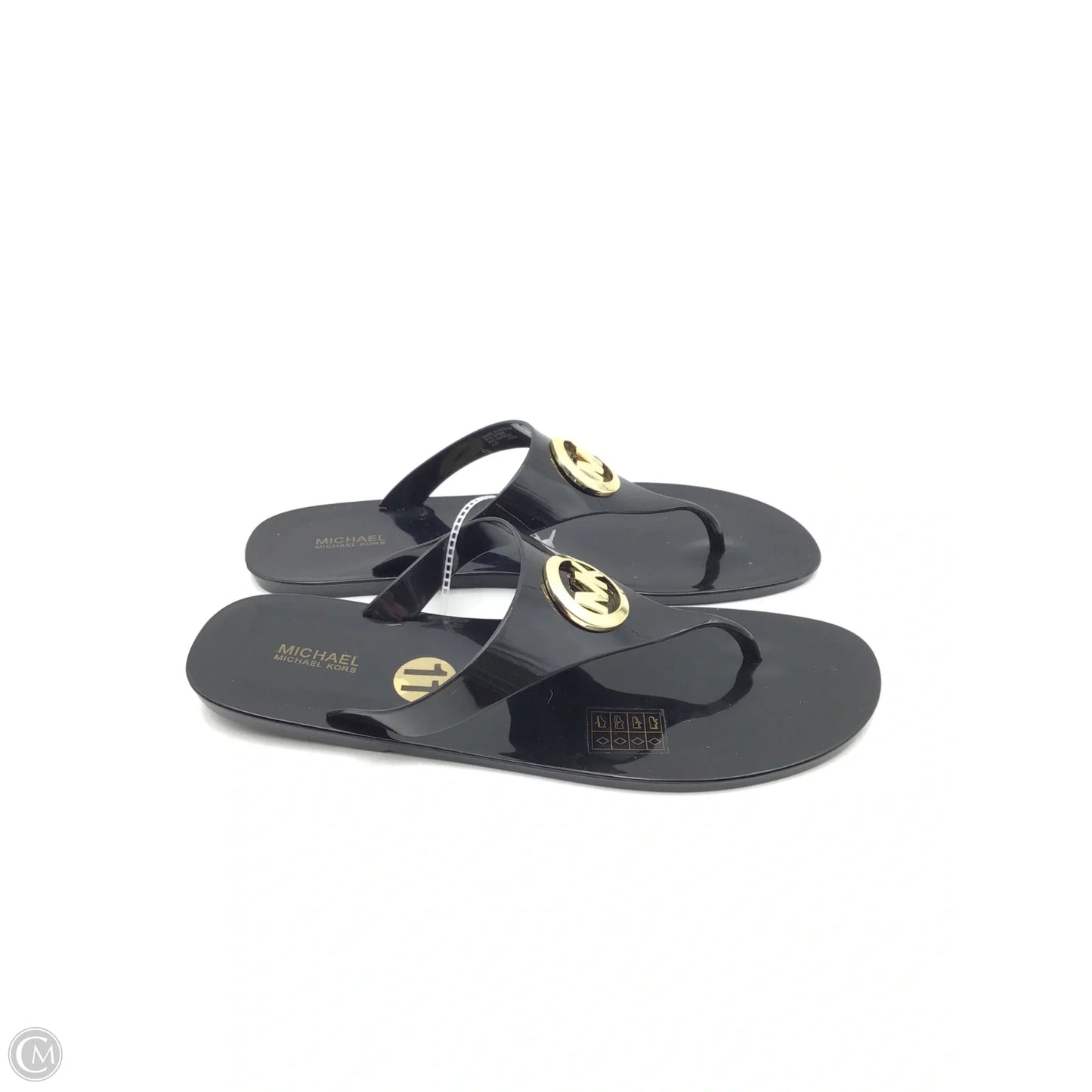 Sandals Designer By Michael Kors In Black, Size: 11