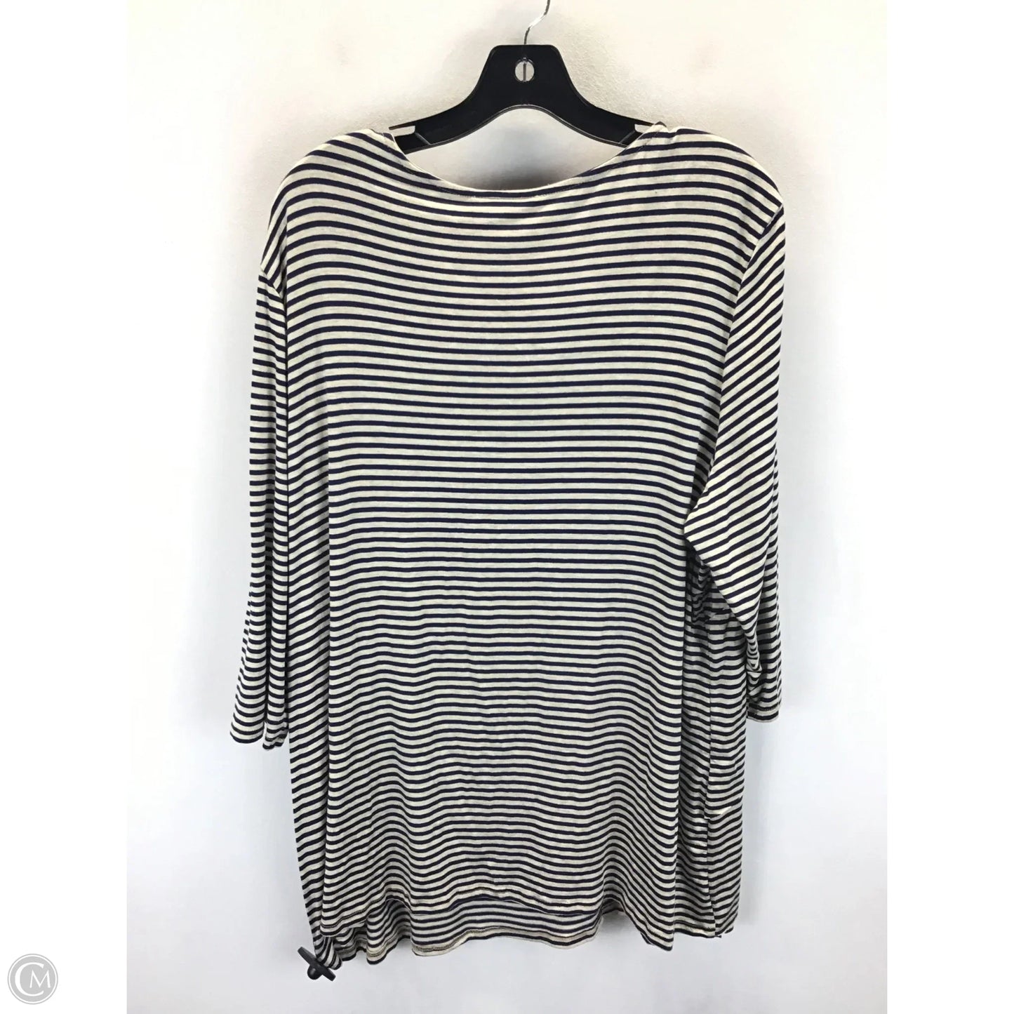 Top Long Sleeve By Clothes Mentor In Striped Pattern, Size: 1x