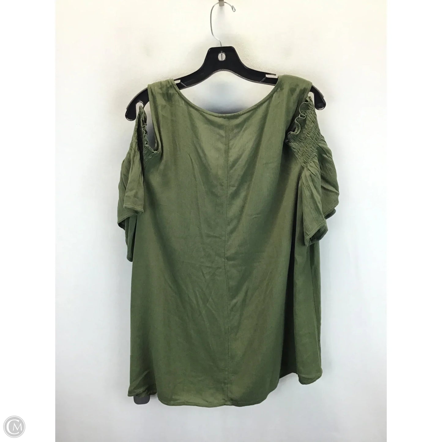 Top Short Sleeve By Ana In Green, Size: L
