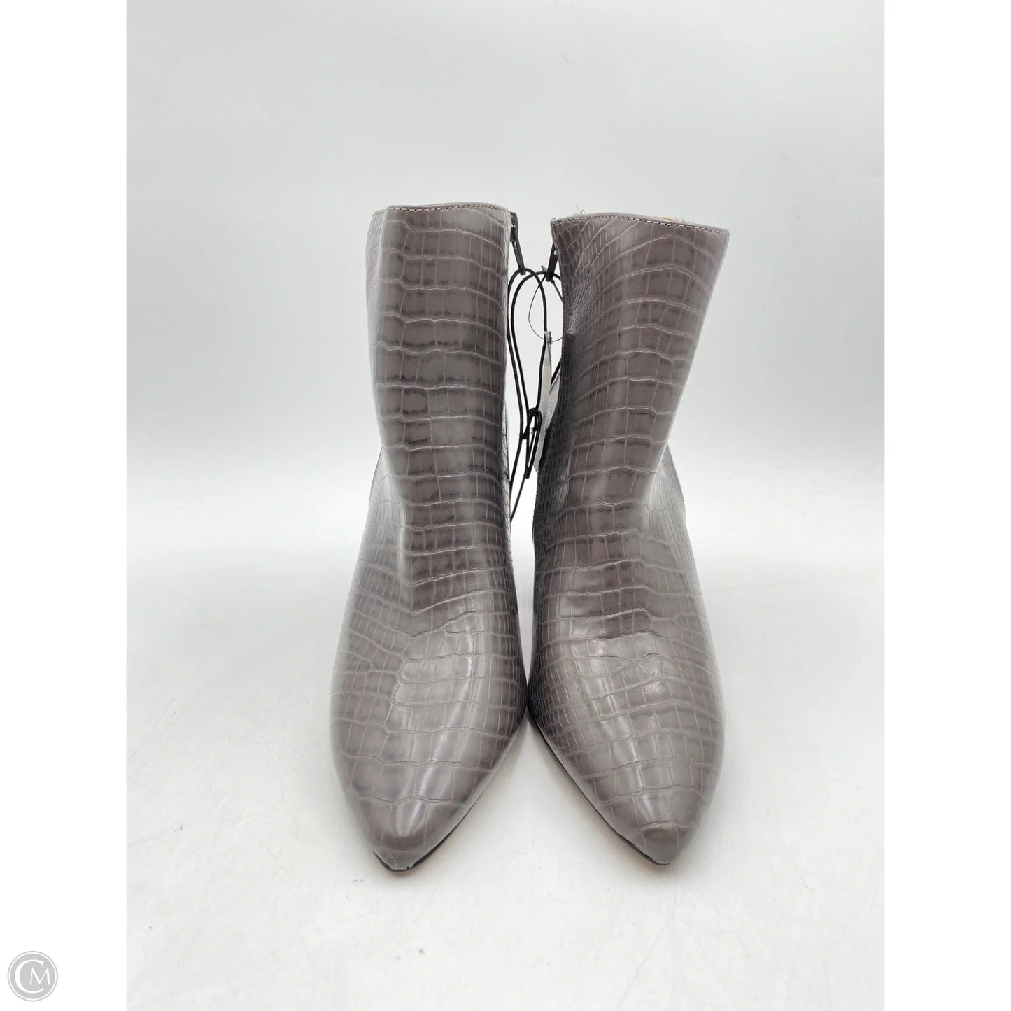 Boots Ankle Heels By Express In Grey, Size: 9