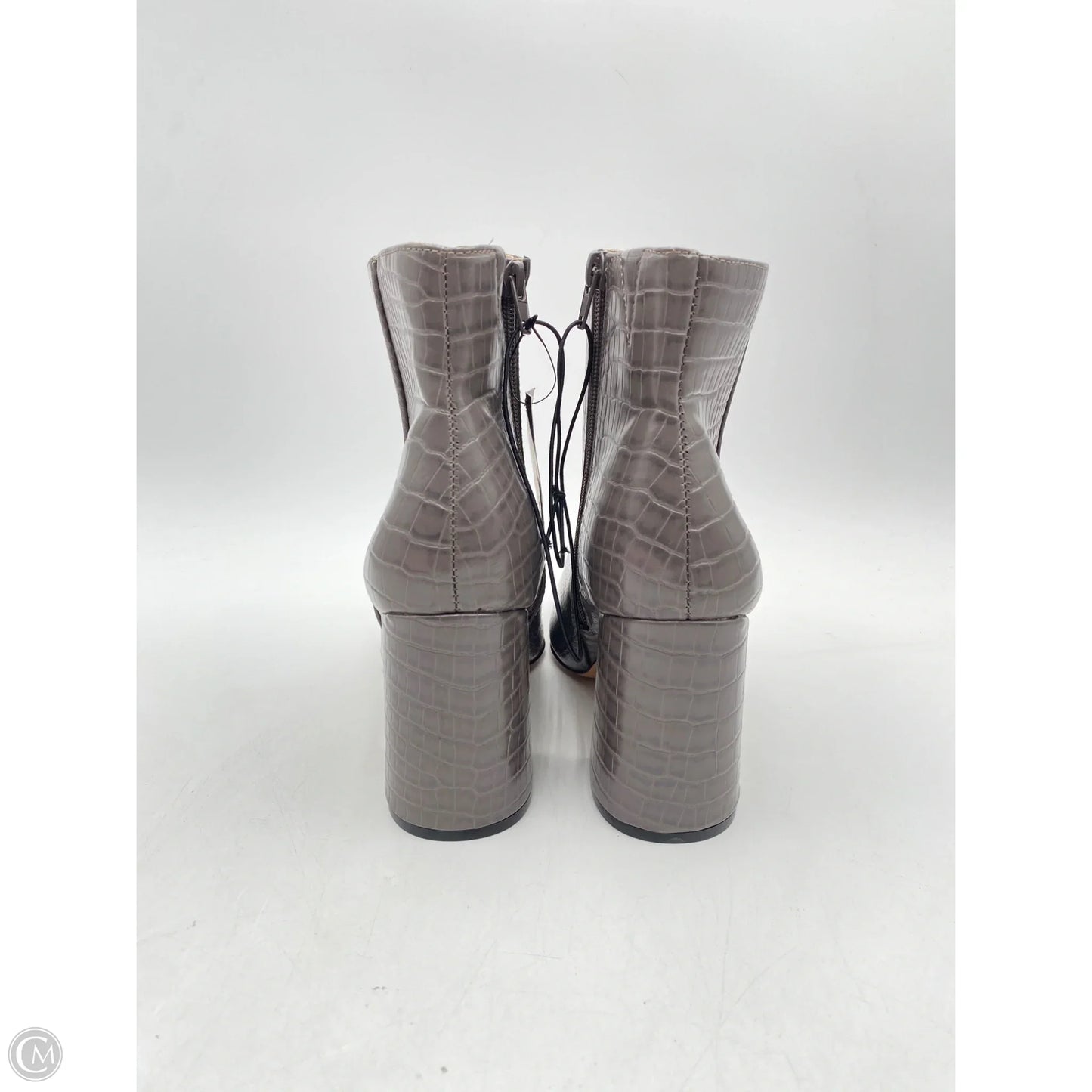 Boots Ankle Heels By Express In Grey, Size: 9