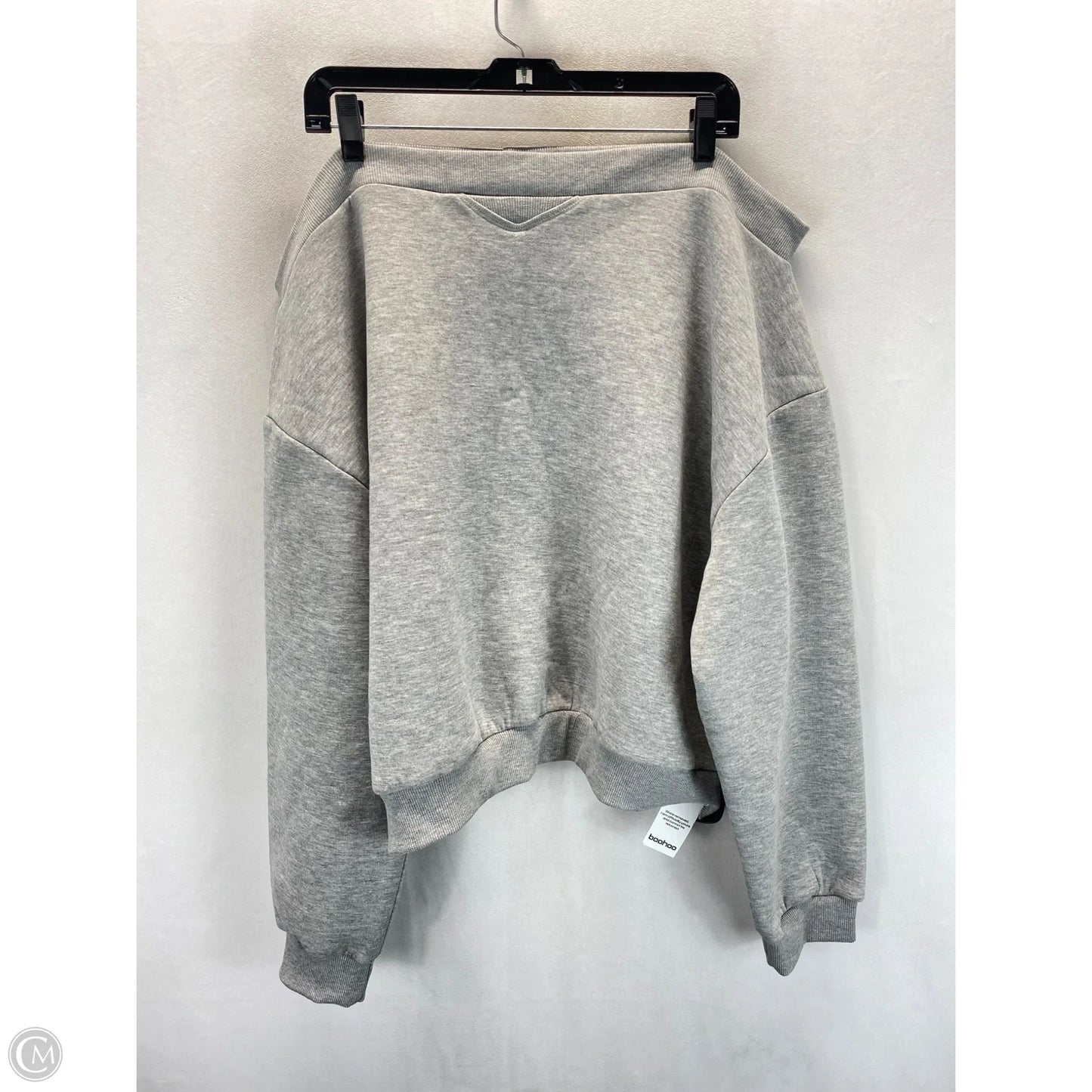Sweatshirt Crewneck By Boohoo Boutique In Grey, Size: L