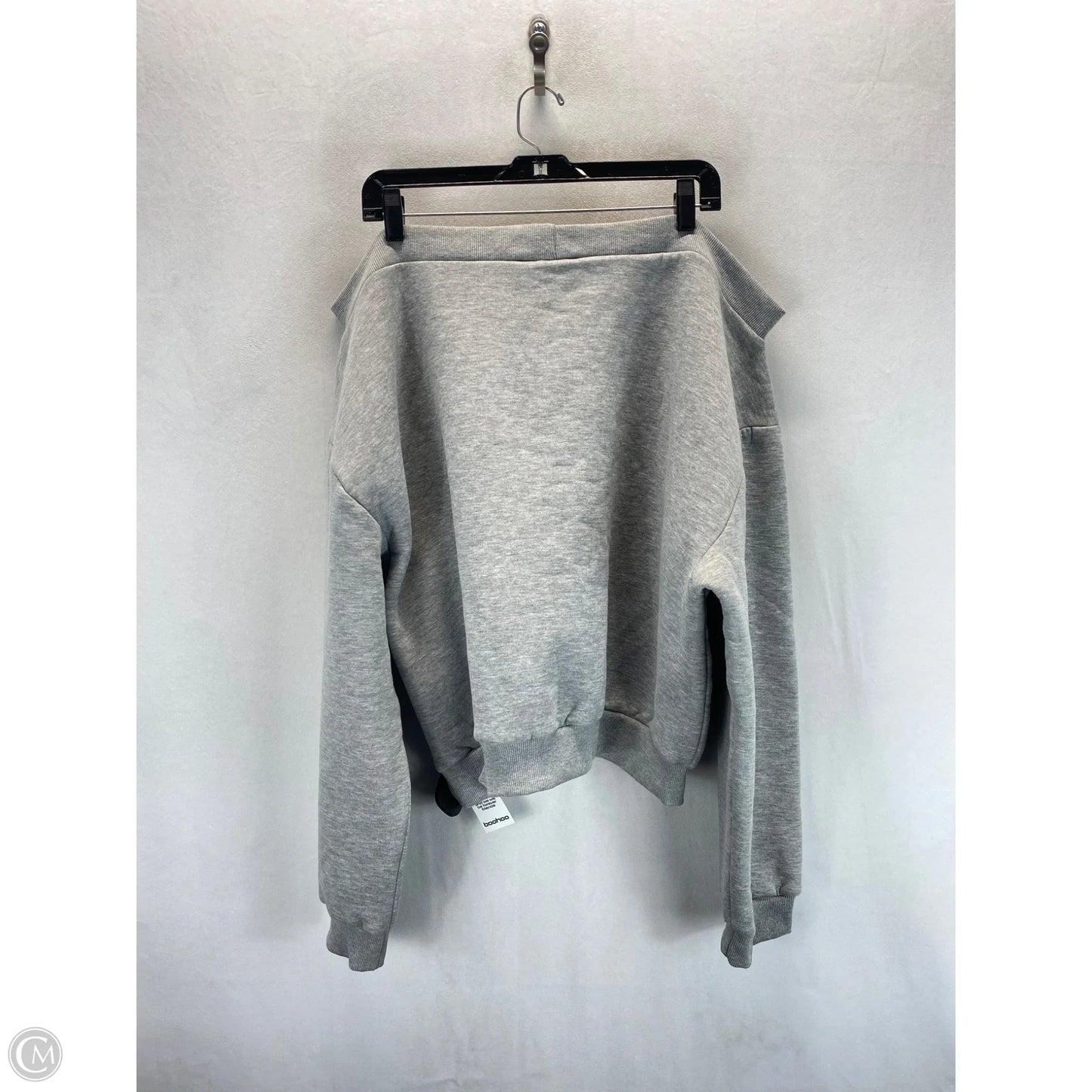 Sweatshirt Crewneck By Boohoo Boutique In Grey, Size: L