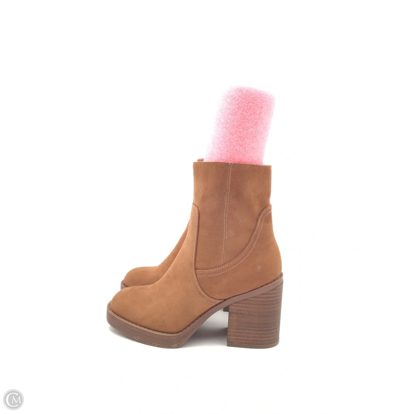Boots Ankle Heels By Universal Thread In Brown, Size: 6