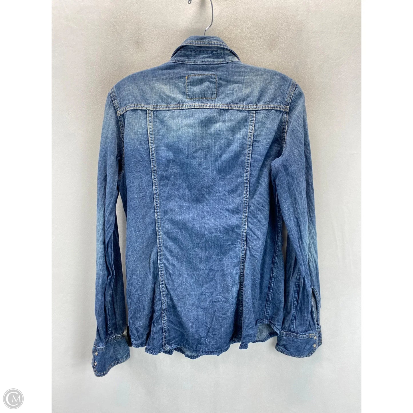 Top Long Sleeve By Clothes Mentor In Blue, Size: M