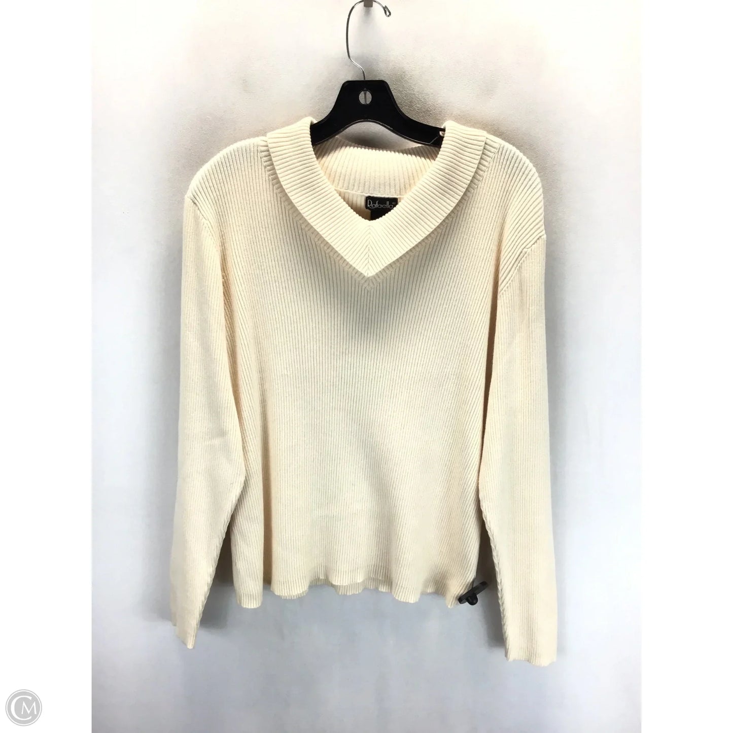 Sweater By Rafaella In Cream, Size: Xl