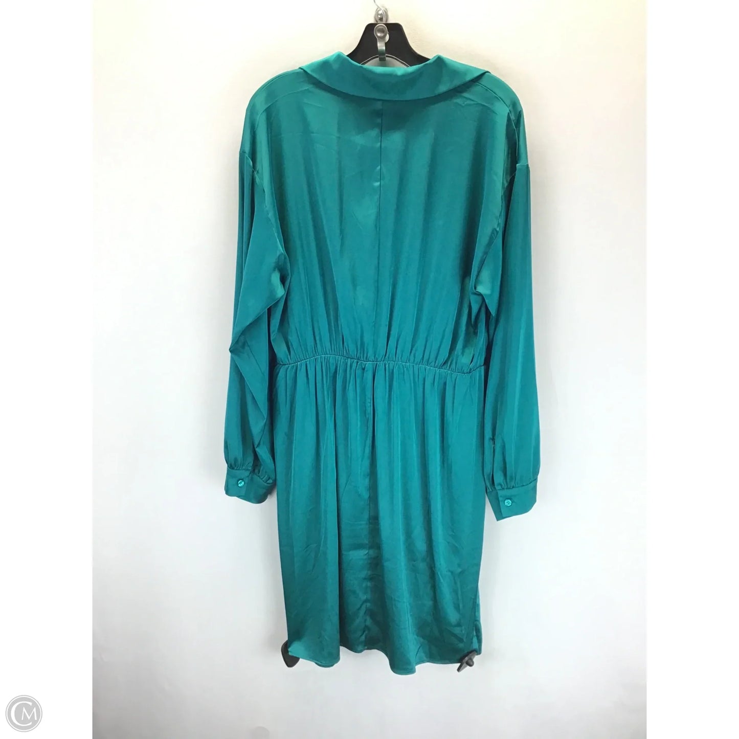 Dress Casual Midi By New York And Co In Green, Size: Xl