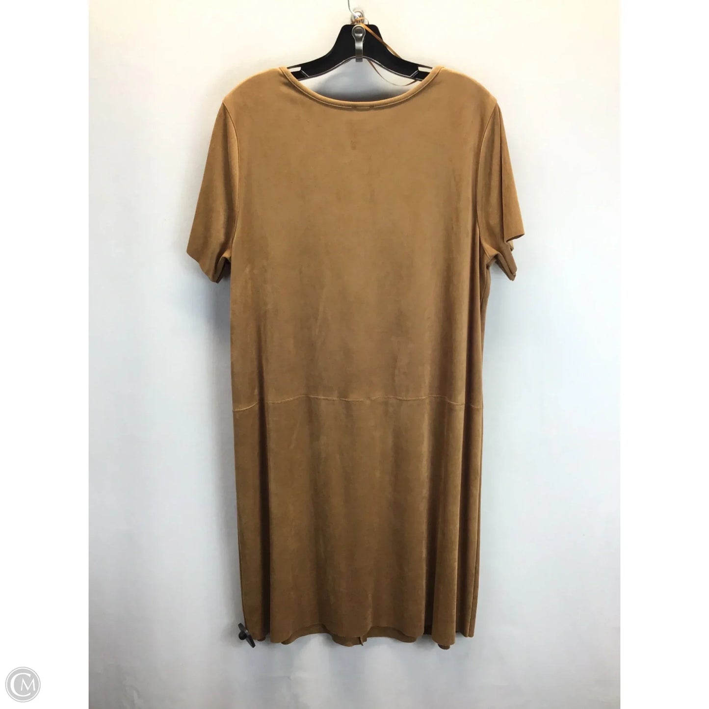 Dress Casual Midi By Cal Style In Brown, Size: L