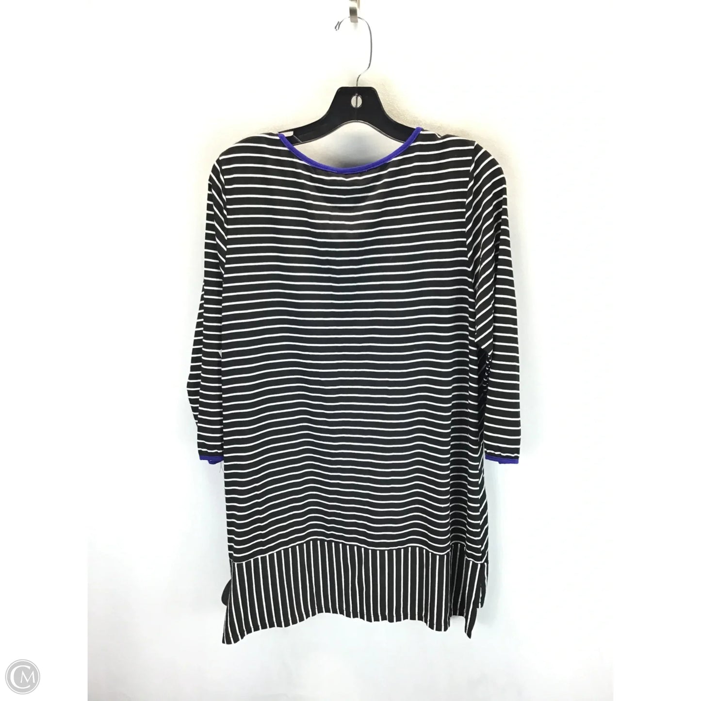 Top Long Sleeve By Carole Little In Striped Pattern, Size: Xl