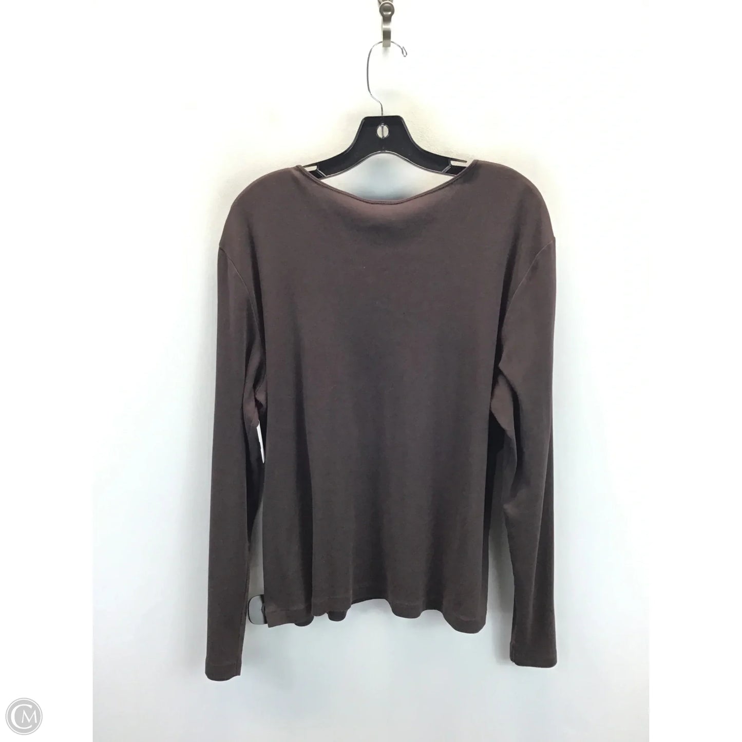 Top Long Sleeve By Old Navy In Brown, Size: Xxl
