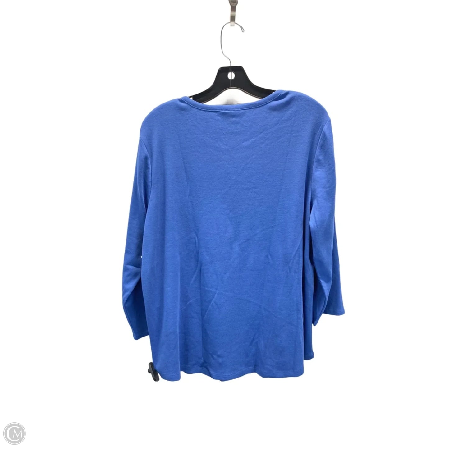 Top 3/4 Sleeve By Chicos In Blue, Size: Xl