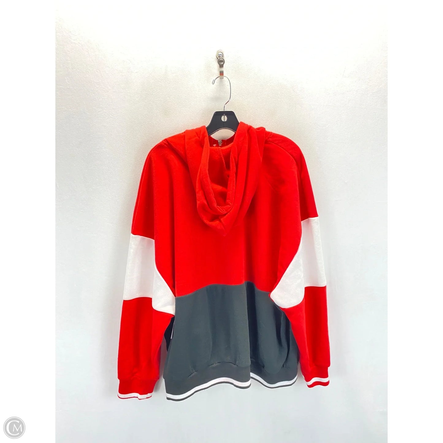 Athletic Jacket By Clothes Mentor In Black & Red, Size: 3x